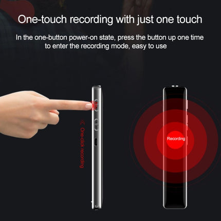 Q33 External Play MP3 Voice Control High Definition Noise Reduction Recording Pen, 8G, Support Password Protection & One-touch Recording-garmade.com