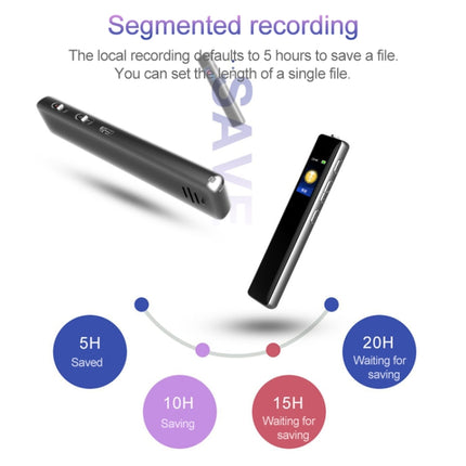 Q33 External Play MP3 Voice Control High Definition Noise Reduction Recording Pen, 8G, Support Password Protection & One-touch Recording-garmade.com