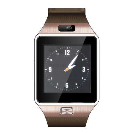 DZ09 1.56 inch Screen Bluetooth 3.0 Android 4.1 OS Above Smart Watch Phone with Bluetooth Call & Call Reminder & Sleep Monitor & Pedometer & Sedentary Reminder & Calendar & SMS & Audio and Video Player & Anti-loss Function(Gold)-garmade.com