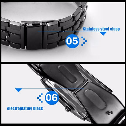 SKMEI Multifunctional Female Outdoor Fashion Noctilucent Waterproof LED Digital Watch(White)-garmade.com