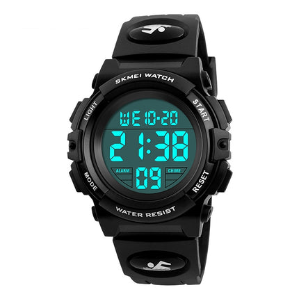 SKMEI 1258 Multifunctional Outdoor Sports Noctilucent Waterproof Wrist Watch, Size: S(Black)-garmade.com