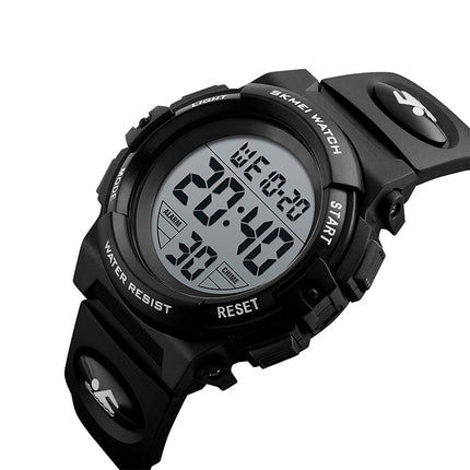 SKMEI 1258 Multifunctional Outdoor Sports Noctilucent Waterproof Wrist Watch, Size: S(Black)-garmade.com