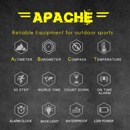 NORTH EDGE Multi-function Waterproof Outdoor Sports Electronic Smart Watch, Support Humidity Measurement / Weather Forecast / Speed Measurement, Style: Nylon Strap(Black)-garmade.com