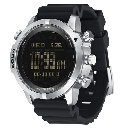 NORTH EDGE AQUA 100m Waterproof Scuba Diver Smart Watch, Support Luminous Display & Compass Mode-garmade.com