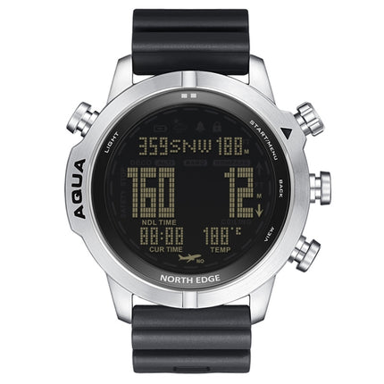 NORTH EDGE AQUA 100m Waterproof Scuba Diver Smart Watch, Support Luminous Display & Compass Mode-garmade.com