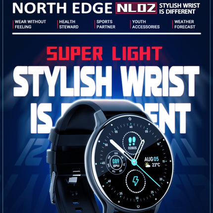 NORTH EDGE NL02 Fashion Bluetooth Sport Smart Watch, Support Multiple Sport Modes, Sleep Monitoring, Heart Rate Monitoring, Blood Pressure Monitoring(Yellow)-garmade.com