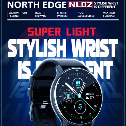 NORTH EDGE NL02 Fashion Bluetooth Sport Smart Watch, Support Multiple Sport Modes, Sleep Monitoring, Heart Rate Monitoring, Blood Pressure Monitoring(Green)-garmade.com