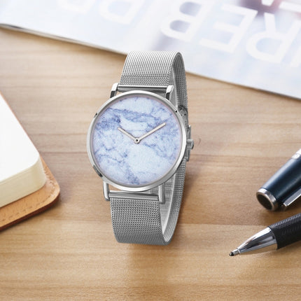 CAGARNY 6812 Round Dial Alloy Silver Case Fashion Couple Watch Men & Women Lover Quartz Watches with Stainless Steel Band-garmade.com