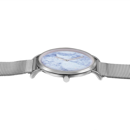 CAGARNY 6812 Round Dial Alloy Silver Case Fashion Women Watch Quartz Watches with Stainless Steel Band-garmade.com