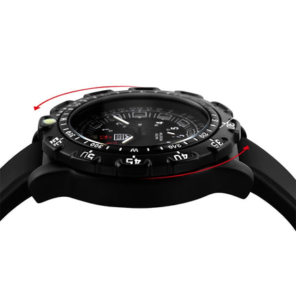 addies MY-049 Outdoor Sports Multifunctional Waterproof Luminous Watch Silicone Watchstrap Watch for Men(Red Light)-garmade.com