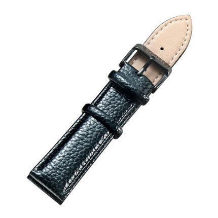 CAGARNY Simple Fashion Watches Band Black Buckle Leather Watch Strap, Width: 20mm(Black)-garmade.com