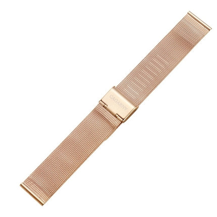 CAGARNY Simple Fashion Watches Band Metal Watch Strap, Width: 18mm(Gold)-garmade.com