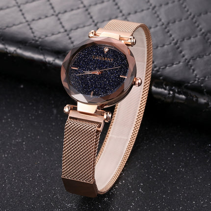 CAGARNY 6877 Water Resistant Fashion Women Quartz Wrist Watch with Stainless Steel Band(Gold)-garmade.com