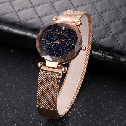 CAGARNY 6877 Water Resistant Fashion Women Quartz Wrist Watch with Stainless Steel Band(Gold)-garmade.com