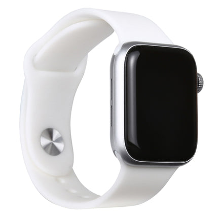 For Apple Watch Series 6 44mm Black Screen Non-Working Fake Dummy Display Model(White)-garmade.com