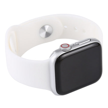 For Apple Watch Series 6 44mm Black Screen Non-Working Fake Dummy Display Model(White)-garmade.com