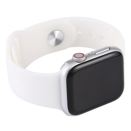 For Apple Watch Series 6 40mm Black Screen Non-Working Fake Dummy Display Model(White)-garmade.com