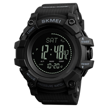 SKMEI 1358 Multifunctional Men Outdoor Sports 30m Waterproof Digital Watch with Compass / Barometer / Altimeter/ Pedometer Function(Black)-garmade.com