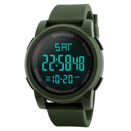 SKMEI 1257 Men Fashionable Outdoor 50m Waterproof Digital Watch Sports Wrist Watch(Army Green)-garmade.com