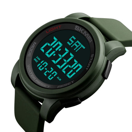 SKMEI 1257 Men Fashionable Outdoor 50m Waterproof Digital Watch Sports Wrist Watch(Army Green)-garmade.com