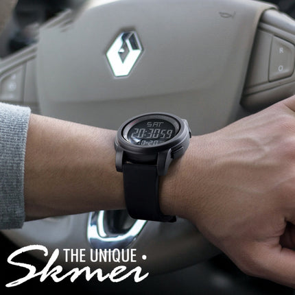 SKMEI 1257 Men Fashionable Outdoor 50m Waterproof Digital Watch Sports Wrist Watch(Army Green)-garmade.com
