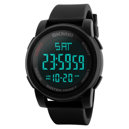 SKMEI 1257 Men Fashionable Outdoor 50m Waterproof Digital Watch Sports Wrist Watch(Black)-garmade.com