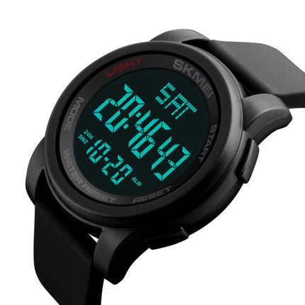 SKMEI 1257 Men Fashionable Outdoor 50m Waterproof Digital Watch Sports Wrist Watch(Black)-garmade.com