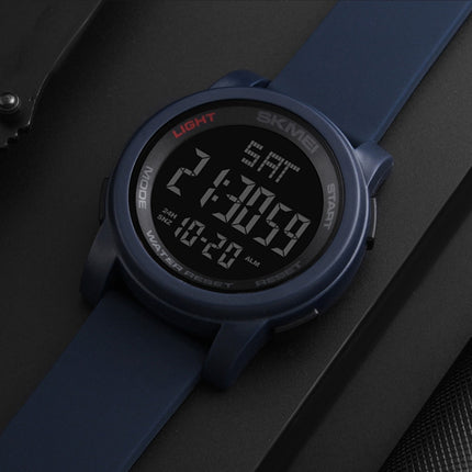 SKMEI 1257 Men Fashionable Outdoor 50m Waterproof Digital Watch Sports Wrist Watch(Black)-garmade.com