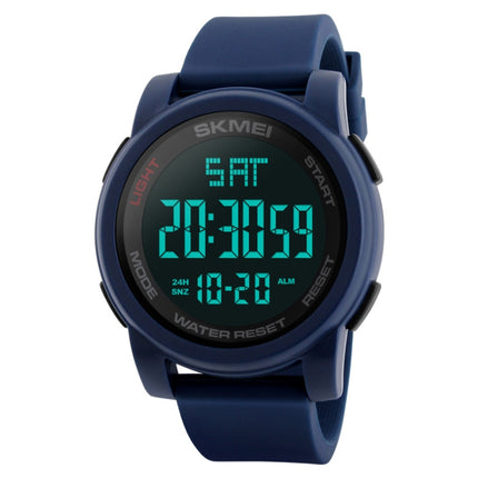 SKMEI 1257 Men Fashionable Outdoor 50m Waterproof Digital Watch Sports Wrist Watch(Blue)-garmade.com