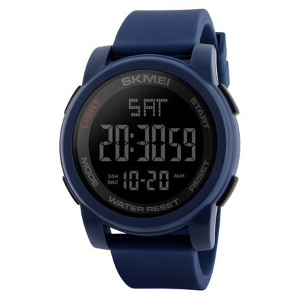 SKMEI 1257 Men Fashionable Outdoor 50m Waterproof Digital Watch Sports Wrist Watch(Blue)-garmade.com