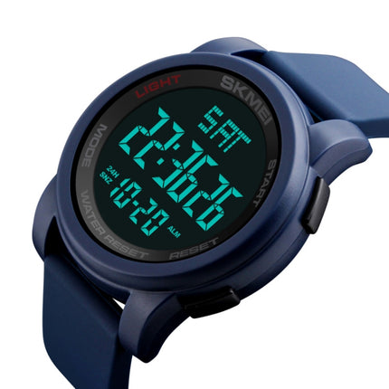 SKMEI 1257 Men Fashionable Outdoor 50m Waterproof Digital Watch Sports Wrist Watch(Blue)-garmade.com