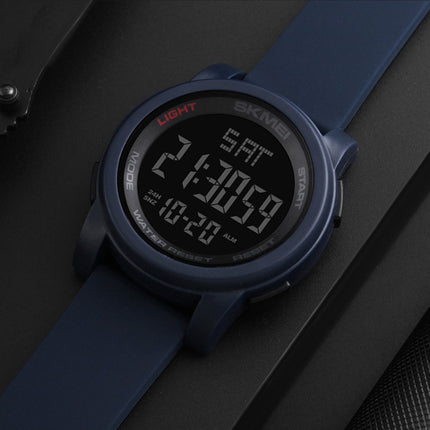 SKMEI 1257 Men Fashionable Outdoor 50m Waterproof Digital Watch Sports Wrist Watch(Blue)-garmade.com