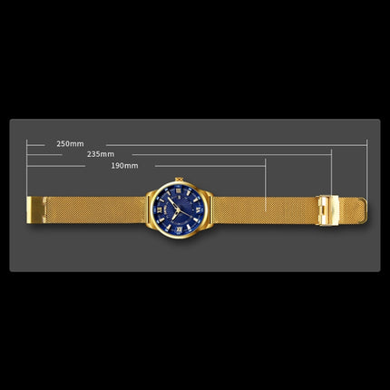 SKMEI 9166 Fashion Men Business Watch 30m Waterproof Metal Quartz Wristwatch(White)-garmade.com