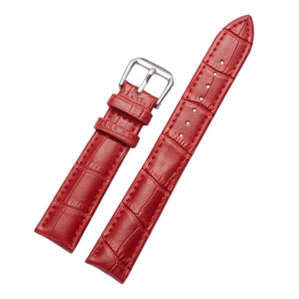 Calfskin Detachable Watch Leather Wrist Strap, Specification: 12mm (Red)-garmade.com