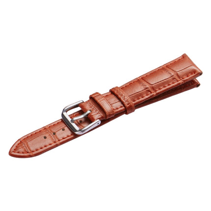 Calfskin Detachable Watch Leather Wrist Strap, Specification: 14mm (Light Brown)-garmade.com