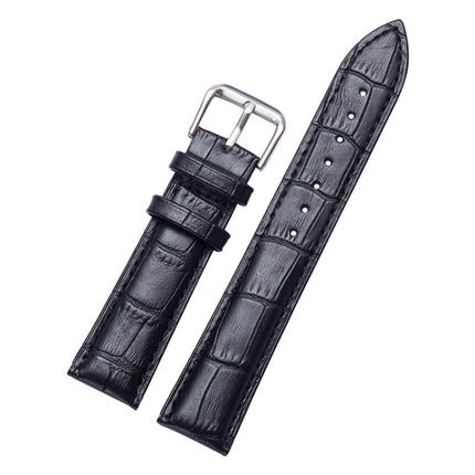 Calfskin Detachable Watch Leather Wrist Strap, Specification: 20mm (Black)-garmade.com