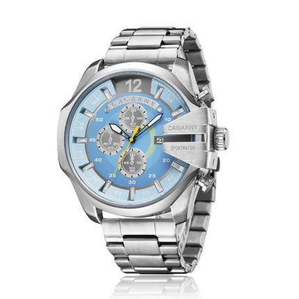 CAGARNY 6839 Fashion Waterproof Quartz Watch with Stainless Steel Band-garmade.com