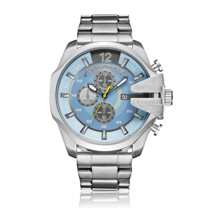 CAGARNY 6839 Fashion Waterproof Quartz Watch with Stainless Steel Band-garmade.com