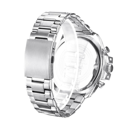 CAGARNY 6839 Fashion Waterproof Quartz Watch with Stainless Steel Band-garmade.com