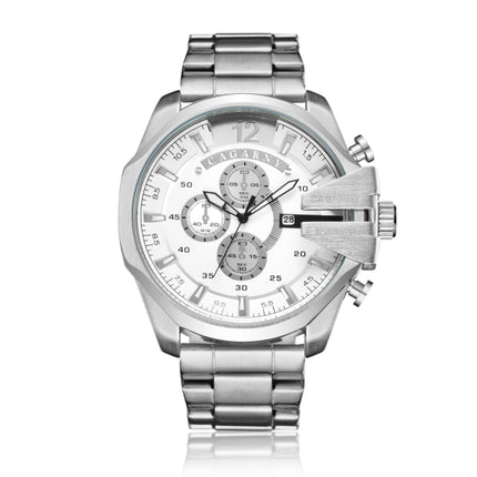 CAGARNY 6839 Fashion Waterproof Quartz Watch with Stainless Steel Band-garmade.com