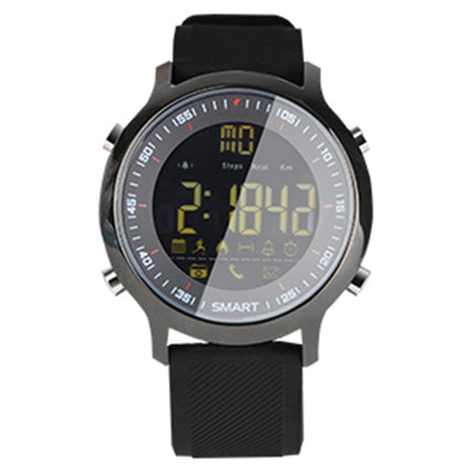 EX18 Smart Sports Watch FSTN Full View Screen Luminous Dial High Tensile TPU Strap, Support Steps Counting / Burned Calory / Calendar Date / Bluetooth 4.0 / Incoming Call Reminder / Low Battery Reminder(Black)-garmade.com