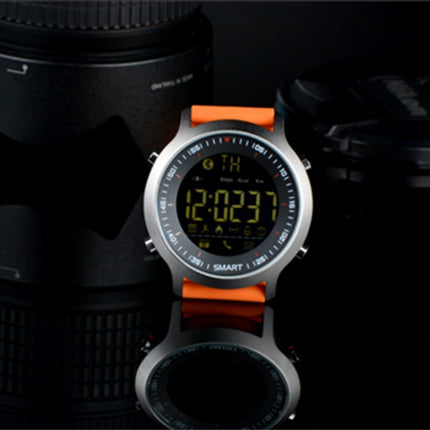 EX18 Smart Sports Watch FSTN Full View Screen Luminous Dial High Tensile TPU Strap, Support Steps Counting / Burned Calory / Calendar Date / Bluetooth 4.0 / Incoming Call Reminder / Low Battery Reminder(Orange)-garmade.com