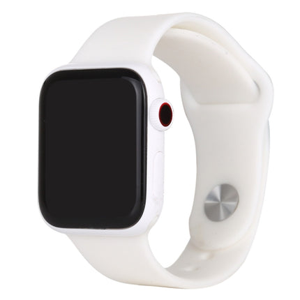 For Apple Watch Series 5 40mm Black Screen Non-Working Fake Dummy Display Model(White)-garmade.com