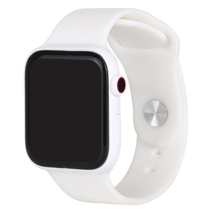 For Apple Watch Series 5 44mm Black Screen Non-Working Fake Dummy Display Model(White)-garmade.com