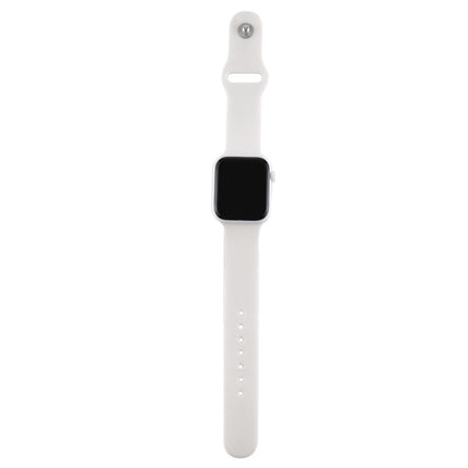 For Apple Watch Series 5 44mm Black Screen Non-Working Fake Dummy Display Model(White)-garmade.com