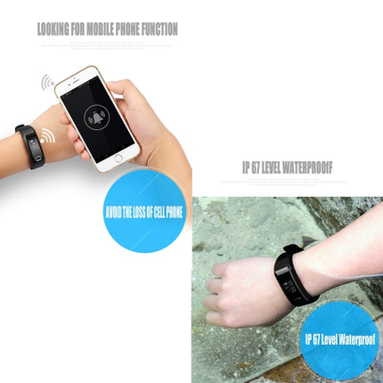 C9 0.71 inch HD OLED Screen Display Bluetooth Smart Bracelet, IP67 Waterproof, Support Pedometer / Blood Pressure Monitor / Heart Rate Monitor / Blood Oxygen Monitor, Compatible with Android and iOS Phones (Black)-garmade.com
