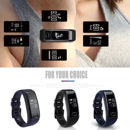 C9 0.71 inch HD OLED Screen Display Bluetooth Smart Bracelet, IP67 Waterproof, Support Pedometer / Blood Pressure Monitor / Heart Rate Monitor / Blood Oxygen Monitor, Compatible with Android and iOS Phones (Blue)-garmade.com