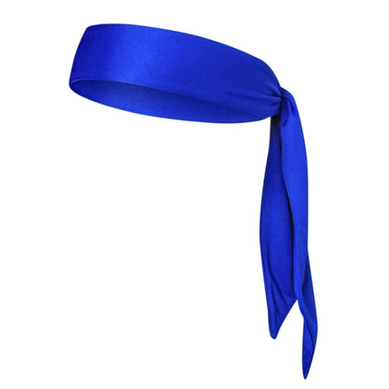 Unisex Sweat Wicking Stretchy Exercise Yoga Gym Bandana Headband Sweatband Head Tie Scarf Wrap, Size: 1.2*0.06m (Blue)-garmade.com