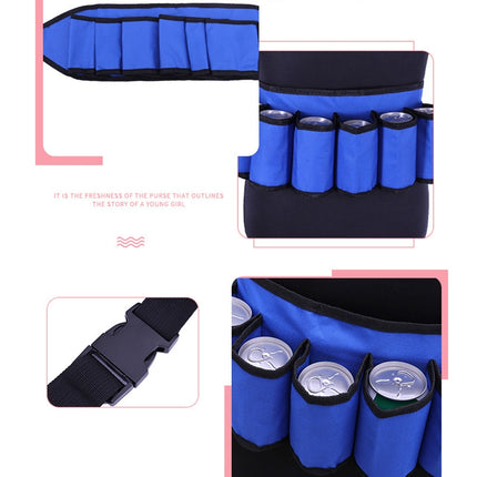 Portable Outdoor Beer Mountaineering Belt Minimalist Stylish Style Multi-function Outdoor Sports Running Hiking Riding Travelling Belt(Blue)-garmade.com