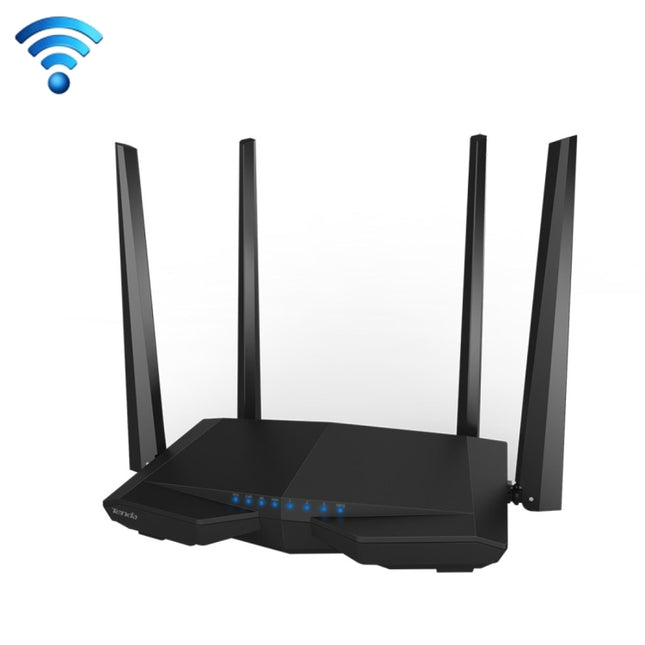Tenda AC6 AC1200 Smart Dual-Band Wireless Router 5GHz 867Mbps + 2.4GHz 300Mbps WiFi Router with 4*5dBi External Antennas(Black)-garmade.com
